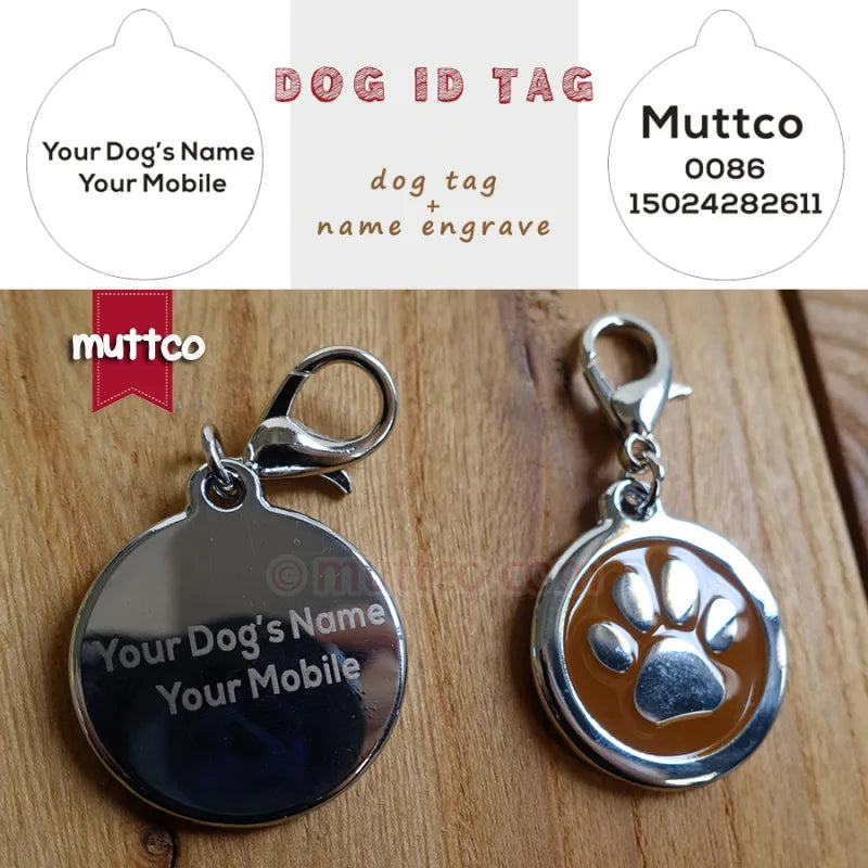 Laser lettering 30mm paw print dog tags dog id tags for pets, free shipping lettering dog name tags zinc alloy dog tag