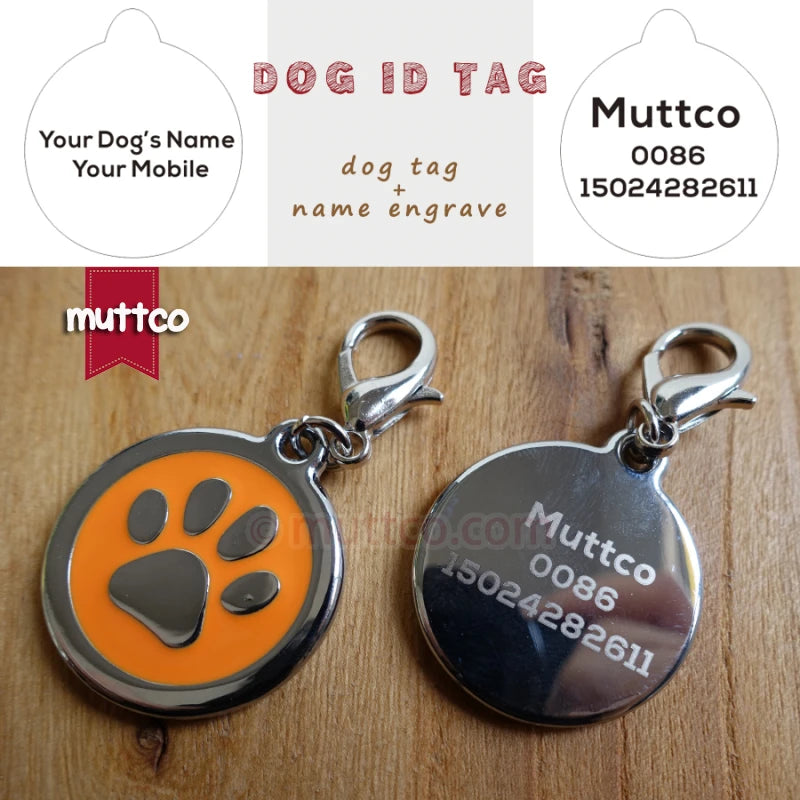 Laser lettering 30mm paw print dog tags dog id tags for pets, free shipping lettering dog name tags zinc alloy dog tag