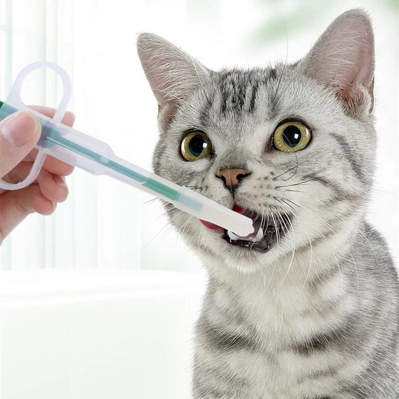 1PCS Pet Medicine Syringe Tablet Pill Gun Piller Push Dispenser Medicine Water Milk Syringe Dog Cat Puppy Feeder Kit