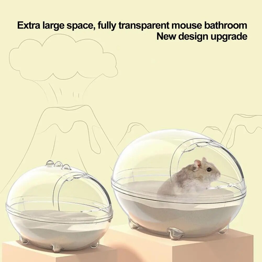 Hamster Bathroom Practical Cartoon Shape Splash-proof Small Animals Supplies Hamster Washroom Hamster Bathroom