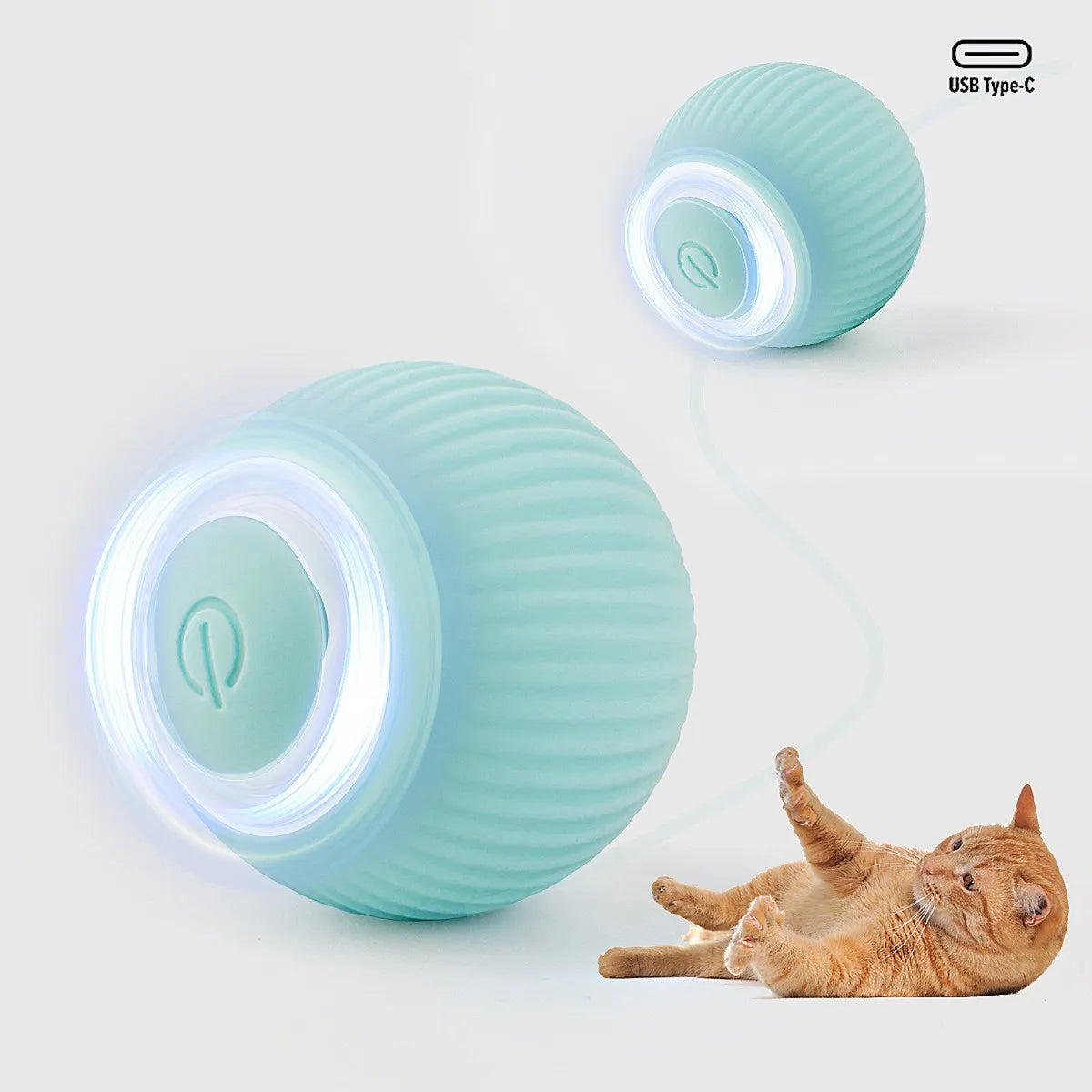 Smart Cat Toys Automatic Rolling Ball Electric Cat Toys Interactive For Cats Training Self-moving Kitten Toys Pet Accessories