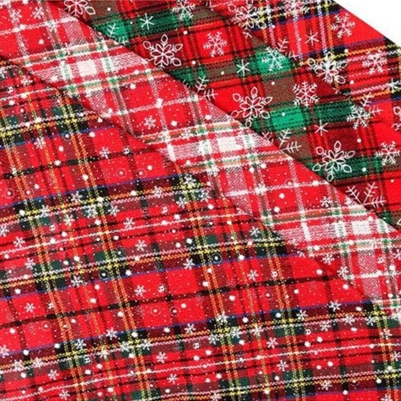 Christmas Red Plaid Dog Bandanas Large Pet Scarf Pet Bandana For Dog Cotton Washable Collar Cat Dog Scarf Large Dog Accessories